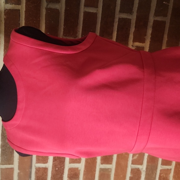 LOFT Pink Pleated Sheath Mini Dress, Size 12P - Picture 2 of 7